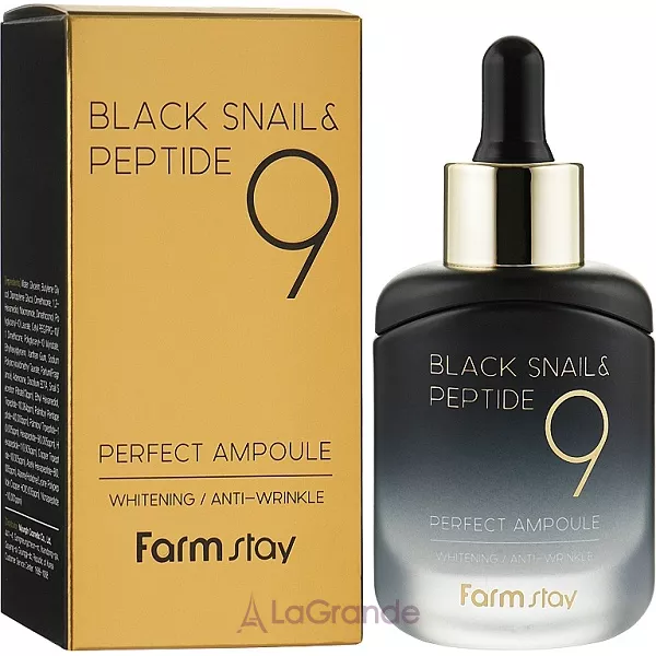 Farmstay Black Snail & Peptide 9 Perfect Ampoule ������������� ��������� � ������� ������ ������ � ���������