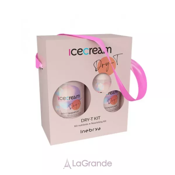 Inebrya Dry-t Kit ���� ��� ������, ���������� �� ����������� �������  (shmp/300ml + h/cond/300ml)
