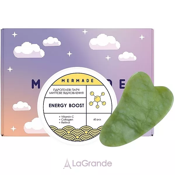 Mermade Energy Boost ���� ( ³����������� ����� �� ��� Energy Boost Patch 60 ��. + ���������� ������� Mermade Gua Sha )