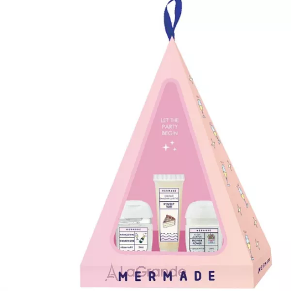 Mermade Let The Party Begin Champagne + Kyivsky Tort ���������� ����� (h/antiseptic/29ml + lips/balm/10ml + h/cr/29ml)