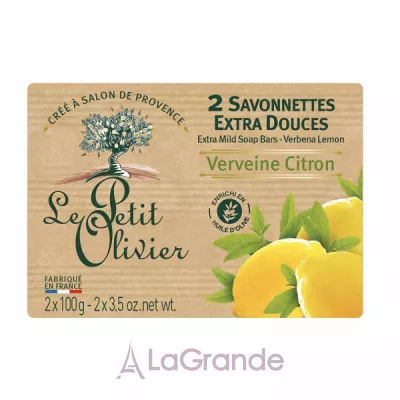 Le Petit Olivier Extra Mild Soap Verbena Lemon  ,     