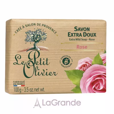 Le Petit Olivier Extra Mild Soap Rose  ,   