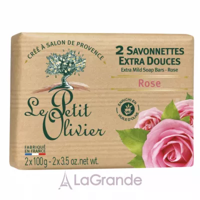 Le Petit Olivier Extra Mild Soap Rose  ,   