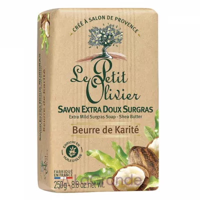 Le Petit Olivier Extra Mild Surgras Soap Shea Butter  ,    