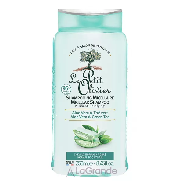 Le Petit Olivier Micellar Shampoo Aloe Vera & Green Tea ����������� ������� ��� ���������� � ������ ����� 
