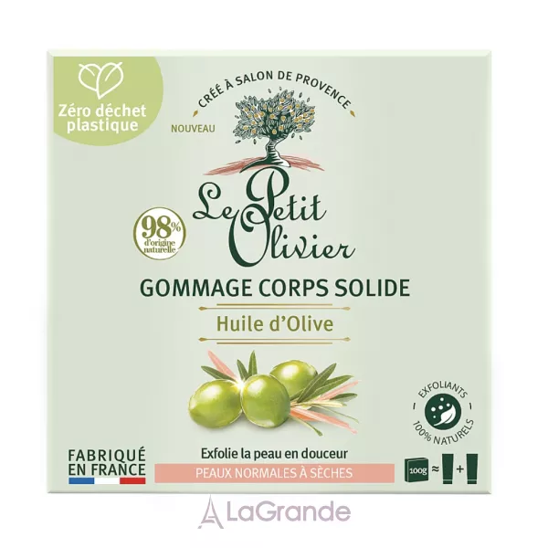 Le Petit Olivier Solid Body Scrub Olive Oil ������� ����� ��� ���� � ��������� ������
