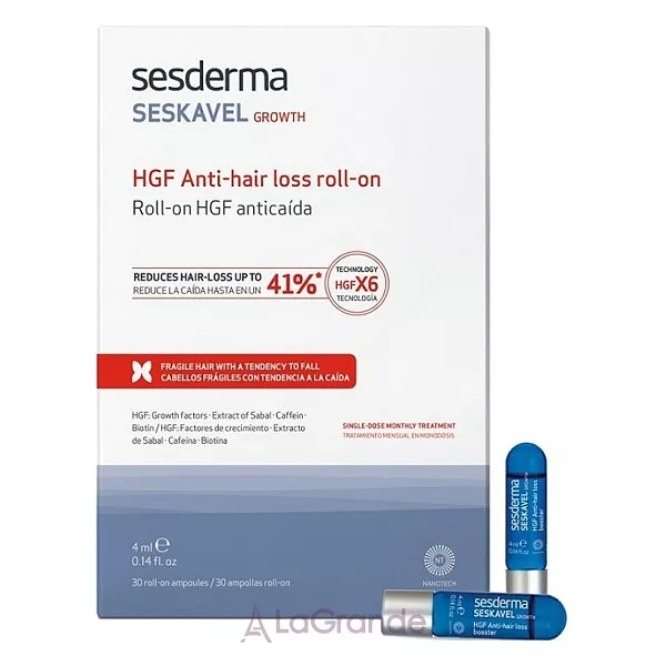 SesDerma Laboratories Seskavel Hgf Anti-Hair Loss Roll On ������ ����� �������� �������