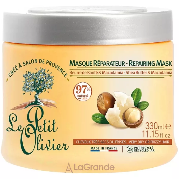 Le Petit Olivier Shea Butter And Macadamia oil Regenerating Mask ����������� ����� ��� ��������� �����