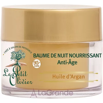 Le Petit Olivier Night Balm Anti-aging Argan Oil        볺