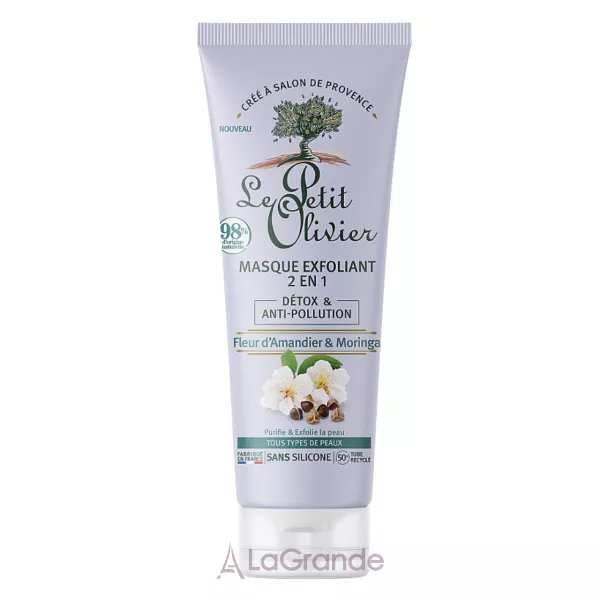 Le Petit Olivier Anti-Pollution Foam Mask Almond Blossom & Moringa ������ ����� ������ ����������� 2�1 