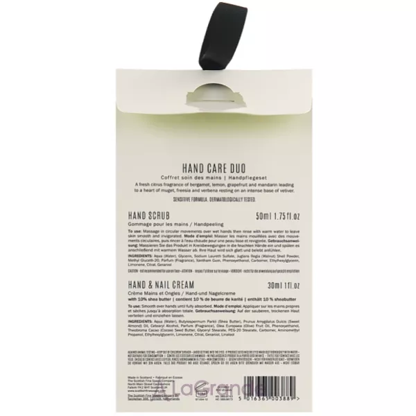 Scottish Fine Soaps Citrus Verbena Hand Care Duo (scr/50ml + cr/30ml) ����� (����� ��� ��� , 50�� + ���� ��� ��� , 30��)