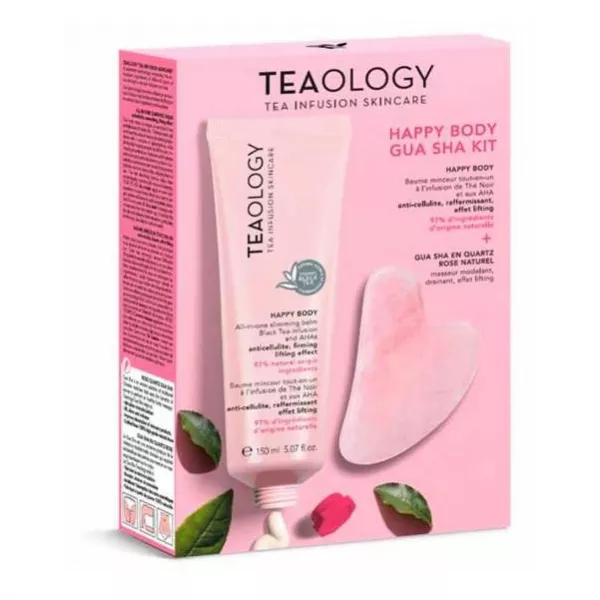 Teaology Happy Body Gua Sha ����� (guasha/1pc + b/balm/150ml)
