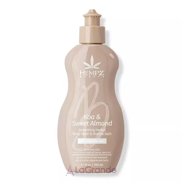 Hempz Koa & Sweet Almond Smoothing Herbal Bubble Bath ����-��� ��� ���� 