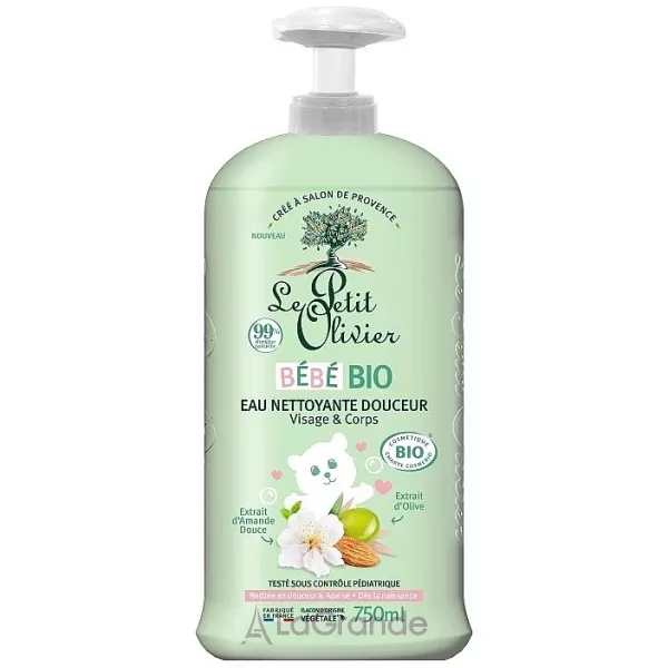 Le Petit Olivier Baby Bio Gentle Cleansing Water Face & Body �'��� ����������� ���� ��� ������� �� ���