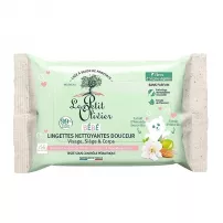 Le Petit Olivier Gentle Cleansing Wipes Face, Seat & Body ������ ��������� ��������, 56 ��