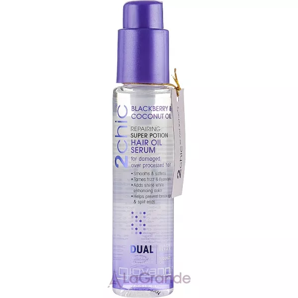Giovanni 2chic Repairing Super Potion Hair Oil Serum Blackberry & Coconut Milk ³������������ ��������� ��� ������� � ������ �� ��������� �������
