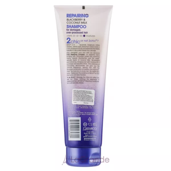 Giovanni 2 Chic Repairing Shampoo Blackberry & Coconut Milk ����������������� ������� � �������� � ��������� �������