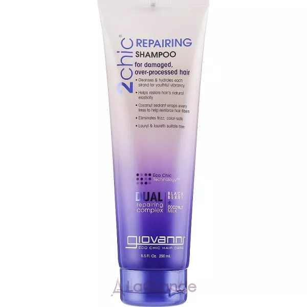 Giovanni 2 Chic Repairing Shampoo Blackberry & Coconut Milk ����������������� ������� � �������� � ��������� �������