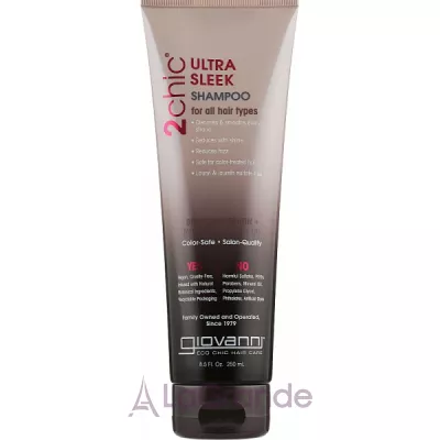 Giovanni 2chic Ultra-Sleek Shampoo Brazilian Keratin & Argan Oil        