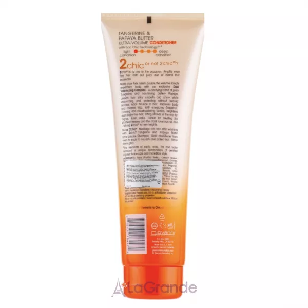Giovanni 2 Chic Ultra-Volume Conditioner TanGerine Papaya Butter ����������� ��� ������� ��'��� � ���������� �� �볺� ����