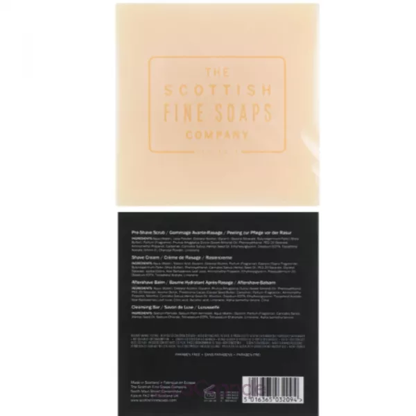 Scottish Fine Soaps Luxurius Giftset Vetiver & Sandalwood ����� (scrub/75ml + shaving/cr/75ml + a/sh/balm/75ml + soap/40g)