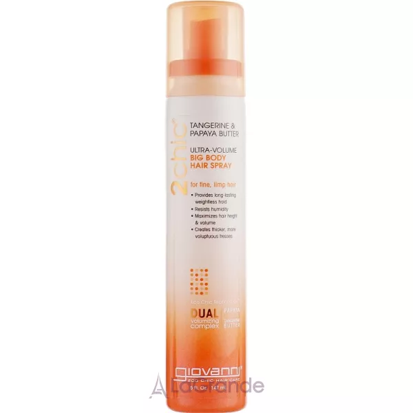 Giovanni 2chic Ultra-Volume Big Body Hair Spray Tangerine & Papaya Butter ��� ��� �������� ������ � ���������� � ������ ������