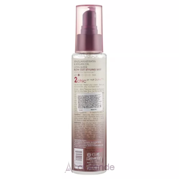 Giovanni 2chic Ultra-Sleek Blow Out Styling Mist Brazilian Keratin & Argan Oil �������� ��� ������� �����
