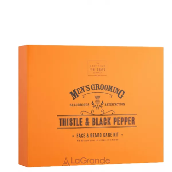 Scottish Fine Soaps Men�s Grooming Thistle & Black Pepper ����� ��� ������  (soap/40g + oil/20ml + f/cr/75ml + comb)