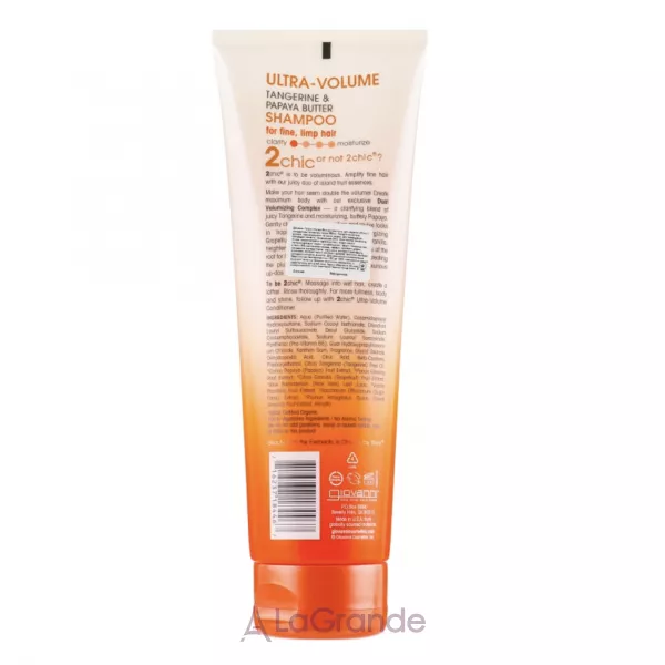 Giovanni 2chic Ultra-Volume Shampoo Tangerine & Papaya Butter ������� ��� �������� ������ � ���������� � ������ ������