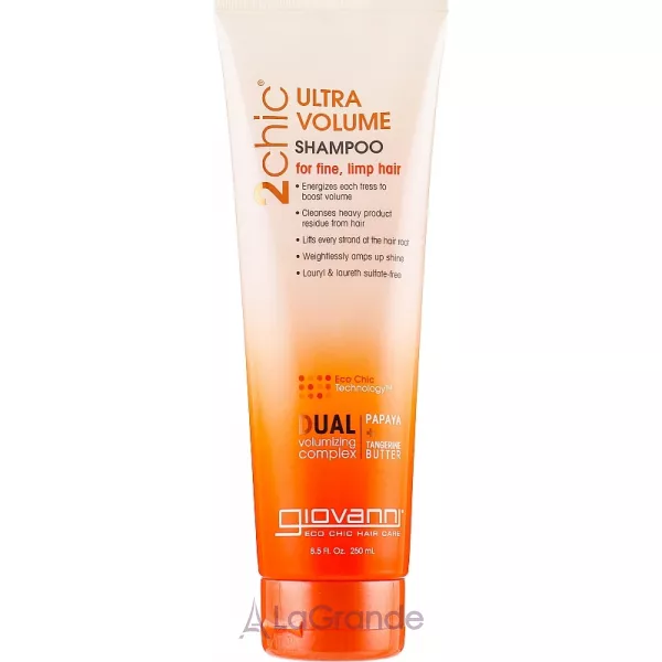 Giovanni 2chic Ultra-Volume Shampoo Tangerine & Papaya Butter ������� ��� �������� ������ � ���������� � ������ ������