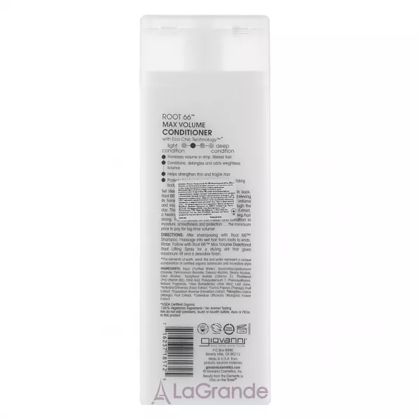 Giovanni Eco Chic Hair Care Root 66 Max Volume Conditioner ����������� ��� ������������� ������