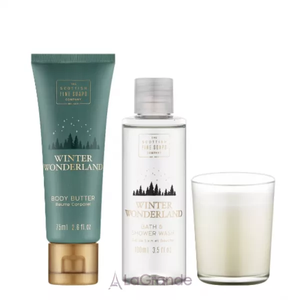 Scottish Fine Soaps Winter Wonderland Cosy Night Pack (sh/gel/100ml + b/cr/75ml + candle/1pc) ���� ������ ����� (sh/gel/100ml + b/cr/75ml + candle/1pc)