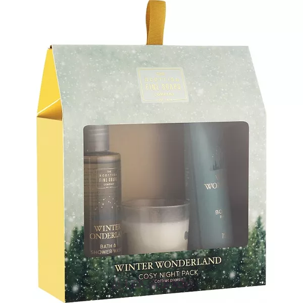 Scottish Fine Soaps Winter Wonderland Cosy Night Pack (sh/gel/100ml + b/cr/75ml + candle/1pc) ���� ������ ����� (sh/gel/100ml + b/cr/75ml + candle/1pc)
