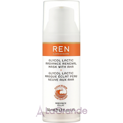 Ren Clean Skincare Glyco Lactic Radiance Renewal Mask Whit AHA       