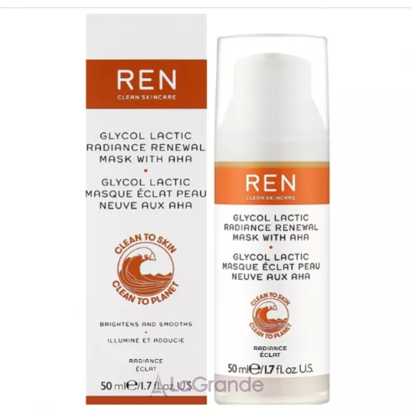 Ren Clean Skincare Glyco Lactic Radiance Renewal Mask Whit AHA ³��������� ����� � ������� �� �������� ��������