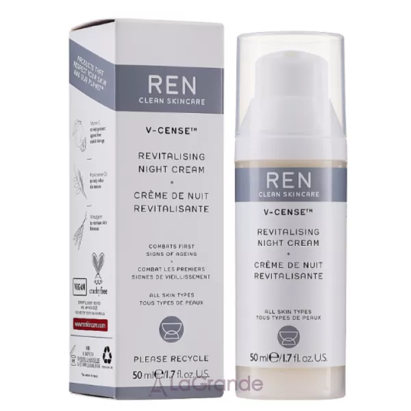 REN V-Cense Revitalising Night Cream ³���������� ������ ���� ��� �������