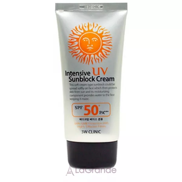 3W Clinic Intensive UV Sunblock Cream SPF50+PA+++ ����������� ������������� ����