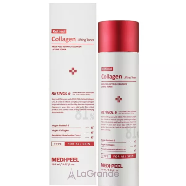Medi-Peel Retinol 6 Collagen Lifting Toner ��������������� ����� � ��������� �� ���������