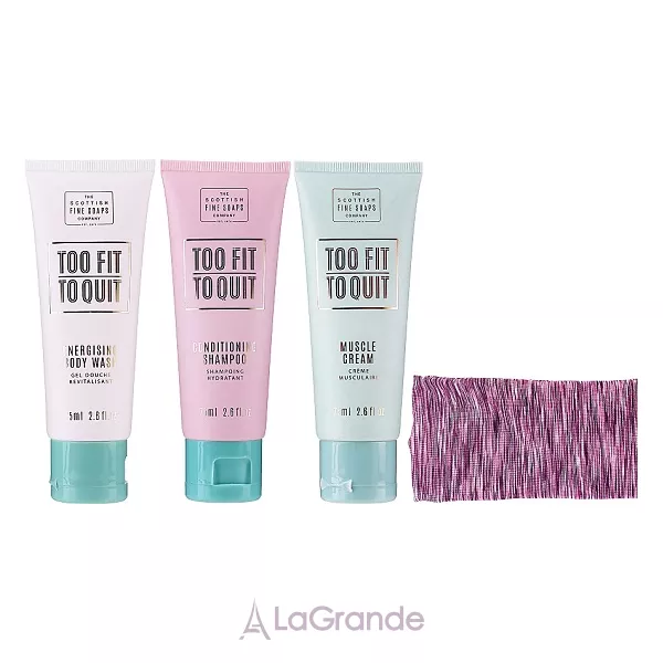 Scottish Fine Soaps To Fit To Quit ���� ��� ��� ���� ������� (b/wash/75ml + sch/cond/75ml + b/cr/75ml + hairband)