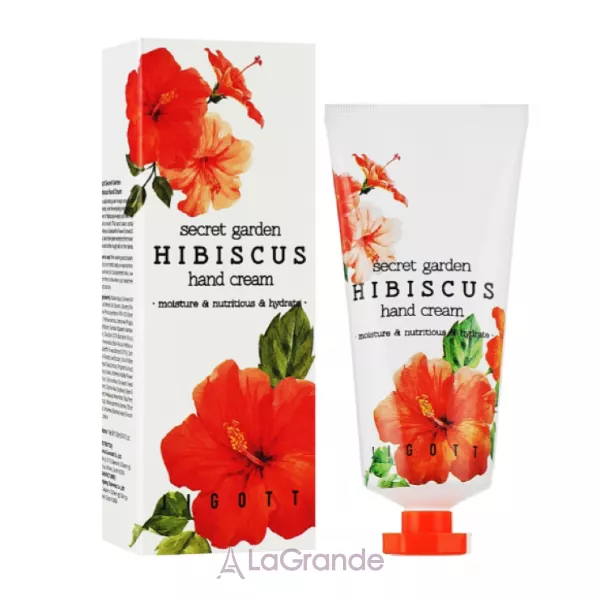 Jigott Secret Garden Hibiscus Hand Cream �������������� ���� ��� ��� � ����������