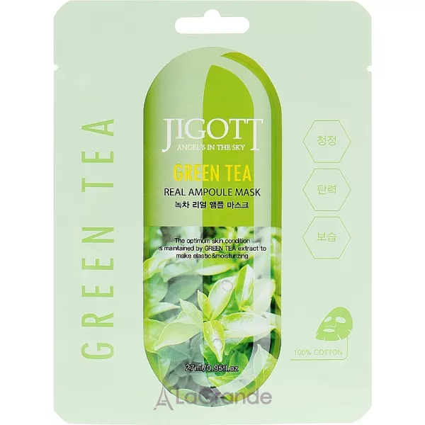Jigott Green Tea Real Ampoule Mask ��������� ����� 