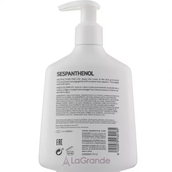 Sesderma Sespanthenol Soap-Free Foamy Cream ����-���� ��� ��������