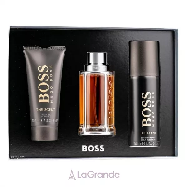 Hugo Boss Boss The Scent ����� (��������� ���� 100 �� + ���� ��� ���� 100 �� + ���������� 150 ��)