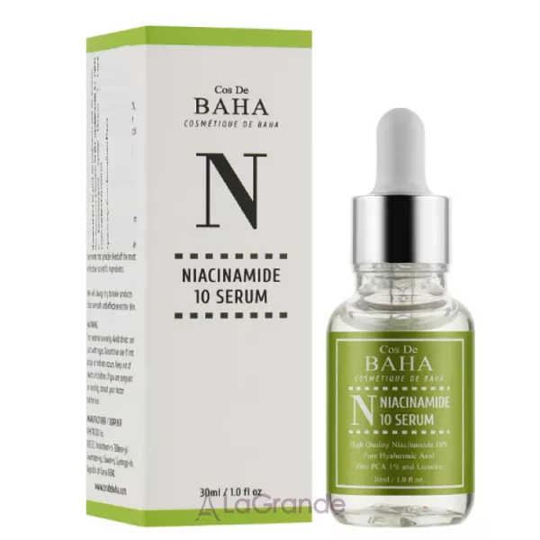 Cos De Baha Niacinamide Serum with Zinc ��������� ��� ���� � ������������ � ������