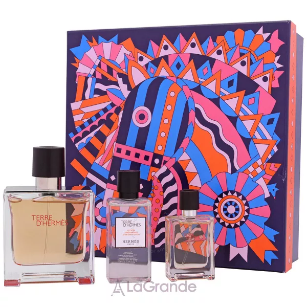Hermes Terre D`Hermes Parfum ����� (��������������� ���� 75 �� + ��������� 12,5 �� + ������ ����� ������ 40 ��)