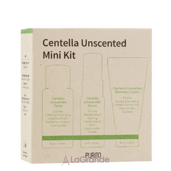 Purito Centella Unscented Mini Kit ����� �������� � ��������� ��� ������� �����