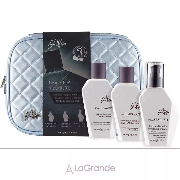L'Alga Seamore Beauty Bag ���� (���������������� ������� ��� ������� 100 �� + �����������-������� ��������������� ��� ������� 100 �� + ������������ ��������� ��� ������� 100 �� + ����������)