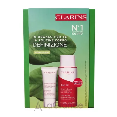 Clarins Body Treatment  ( Clarins Exfoliating Body Scrub For Smooth Skin 30  +  - Clarins Body Fit Minceur Anti Cellulite 100 )