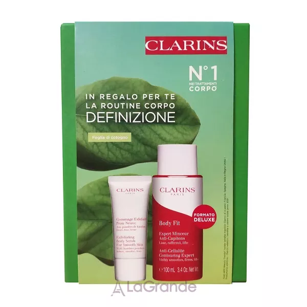 Clarins Body Treatment ���� (����� Clarins Exfoliating Body Scrub For Smooth Skin 30 �� + ������������� ����-���� Clarins Body Fit Minceur Anti Cellulite 100 ��)