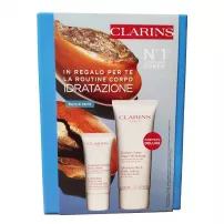 Clarins Body Care Essentials ����� (����� Clarins Exfoliating Body Scrub For Smooth Skin 30 �� + ����������� ������ Clarins Moisture-Rich Body Lotion 100 ��)